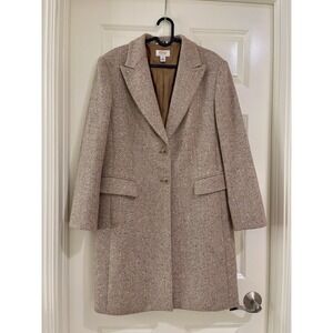 talbots women 100% wool 2 -piece coat and skirt size 14/16